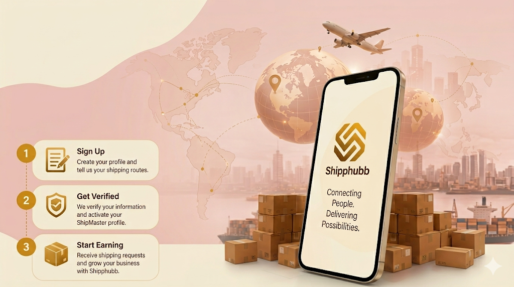 How Shipphubb Works — Sign up, Get Verified, Start Earning